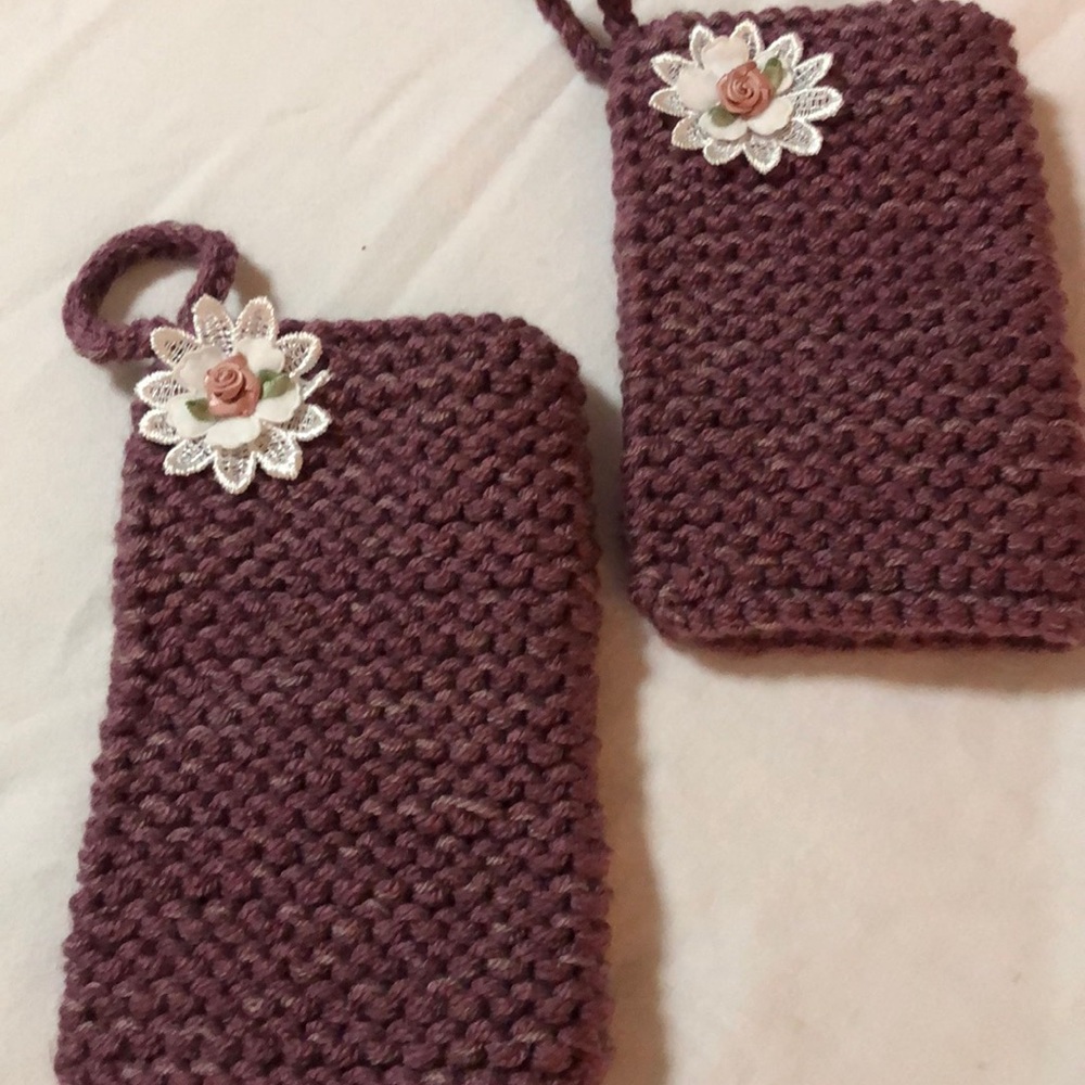 Brand New Hand Knitted Two (2) Potholders.